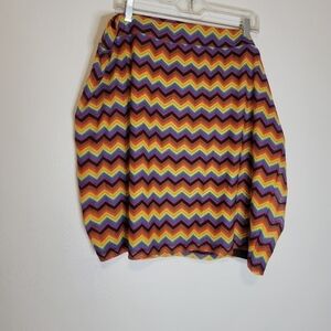 New target pride plus size rainbow chevron skirt